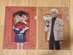 名探偵コナン トムス 花束 クリアファイル コナン 安室 風見