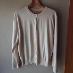 美品　無印　コットン　カーディガン