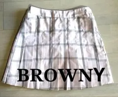 BROWNY　 ブラウニー　チェック柄　プリーツスカート　ミニ　スカートのサムネイル