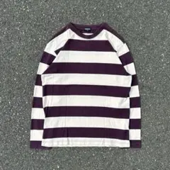 90s OLD UNIQLO ボーダーロンT y2k archive 短丈