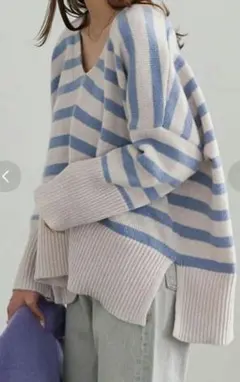 KOBE LETTUCE 神戸レタス 深Vネックニットプルオーバー