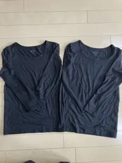 専用　ユニクロ　HEATTECH 長袖シャツ 130 ブラック 2枚セット