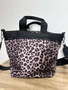 美品　レスポートサック　レオパード ピンク　トートバッグ 軽量 2wayのサムネイル