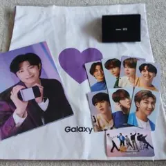 Galaxy BTS  限定品 ポストカード、布のエコバッグ 、トレカ3点セット