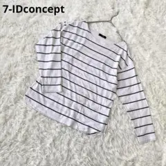 セブンアイディーコンセプト カットソー Tシャツ サイズ13 ボーダー 薄手