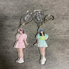 ももくる様　フルーツジッパー櫻井優衣、松本かれんアクリルキーホルダー 2人セット