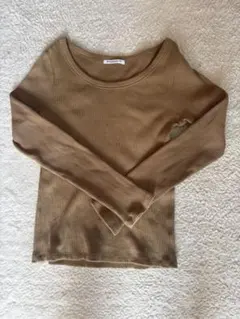 最終値下げ　beauty&youth コットンリブラウンドネックカットソー　美品
