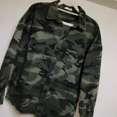 GYDA ジェイダ カモフラ長袖シャツ F カーキ