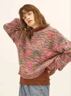 YENNイエン　MIX COLOR SLUB PO ニット