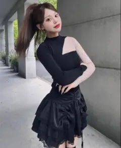 darich ランダムフリルミニスカート