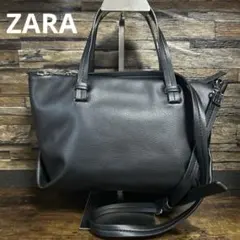 ZARA ザラ　ショルダー・ハンドバッグ　ブラック