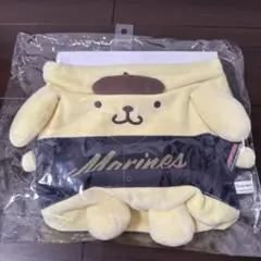 新品 サンリオポムポムプリンぬいぐるみ巾着 千葉ロッテマリーンズコラボ
