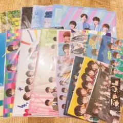 なにわ男子　クリアファイル　19枚セット・関ジュ　シール