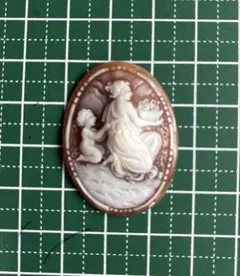 カメオ　ルース　534 親子 中古　rカメオ
