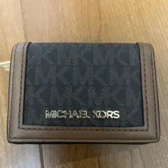 MICHAEL KORS 三つ折り財布 ブラック/ブラウン