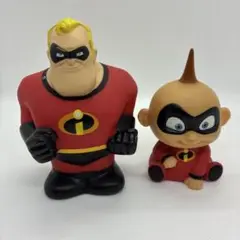 Mr. Incredible & Jack-Jack 貯金箱 フィギュアセット
