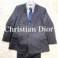 ☆Christian Dior☆ダブルボタン セットアップ スーツ ネイビー Christian Dior - 【極美品】Christian Dior スーツ ダブル
