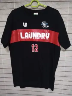 Laundry　Tシャツ　ブラック　背番号12　古着　Ｌ　５