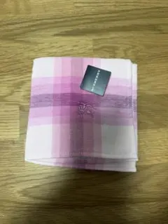【新品未使用】バーバリータオルハンカチ　ピンク