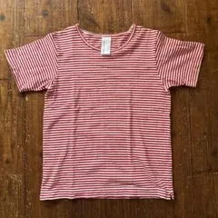 NATURAL LAUNDRY ボーダーTシャツ レッド×ホワイトのサムネイル