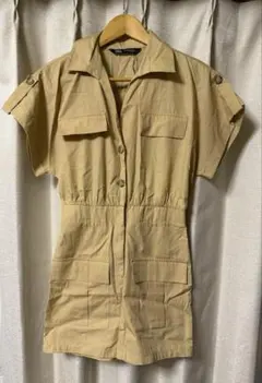 ZARA ベージュ オールインワン XS