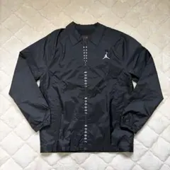 ジョーダン ナイロンジャケット L 黒 エッセンシャル ウーブン ロゴ 刺繍