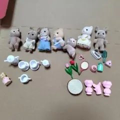 シルバニアファミリーまとめ売り　フィギュア　人形　陶器　こえだちゃんオマケ