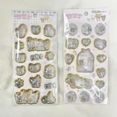 【新品】リラックマ キラっとぷくぷくエアーシール　　立体シール　シール交換