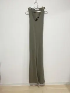 ALEXIA STAM スウェットオールインワン カーキ F
