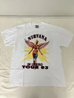 美品　ニルヴァーナ In Utero Tシャツ　白　XL　2016　gildan 美品 ニルヴァーナ In Utero Tシャツ 白 XL 2016 gildan - メルカリ
