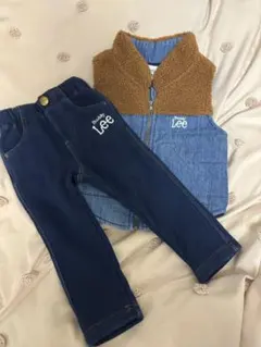Buddy Lee ボアベスト　デニムパンツ　サイズ90