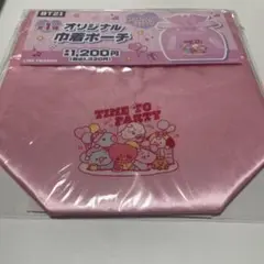 BT21 オリジナル巾着ポーチ ピンクのサムネイル