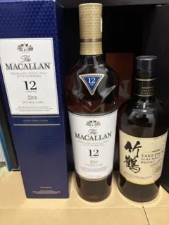 マッカランダブルカスク12年　竹鶴【値下げ中】
