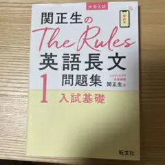 関正生のthe rules英語長文問題集 大学入試
