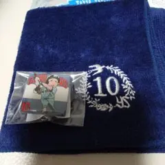 ヤクルトスワローズ ミニタオル　ピンバッチ