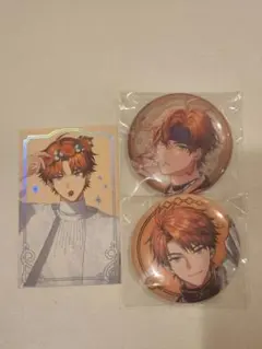 北見遊征 缶バッジ＆チェキ風カード 誕生日グッズ 2024 にじさんじ
