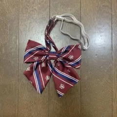 赤と青のストライプ リボン