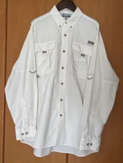 Columbia PFG OMNI-SHADE 長袖シャツ M ホワイト