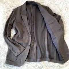 ユニクロ　テーラードジャケット 千鳥格子　M