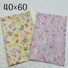 ランチョンマット 40×60 2枚セット　ゆめかわユニコーン　女の子用　給食用