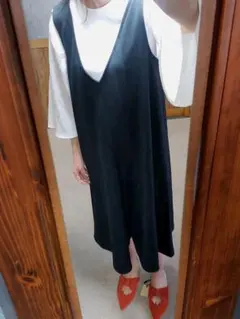 新品GU オールインワン ブラック黒 L