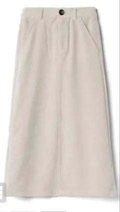 コーデュロイ ハイウエストタイトスカート