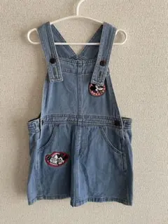 LITIC デニムジャンバースカート ミニーマウス刺繍 サイズ110