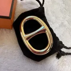 HERMES ブラックシェーヌダンクルキャスケット 美品57ノワールゴールド