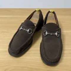 ゆ*う様 グッチ　ホースビットローファー　スエード　ブラウン　016343 44