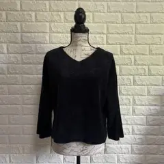 アースミュージックアンドエコロジー【F】カットソー ブラック レディース 長袖