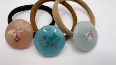 レジンヘアゴム　3点セット SALE