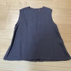 オローネ　リネンベスト　チャコールグレー　tandy