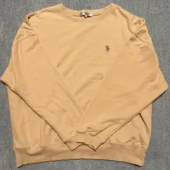 U.S. POLO ASSN. ベージュ スウェット M