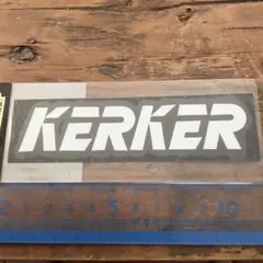 KERKER エンブレム 耐熱アルミ 旧ロゴ カーカー メガホン マフラー